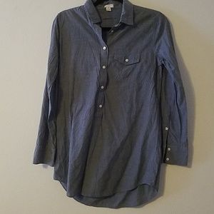 J Crew Chambray 3/4 Button